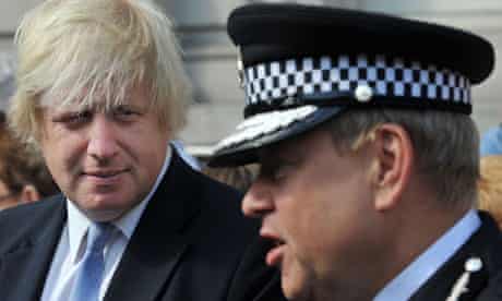 Metropolitan police chief Tim Godwin Boris Johnson