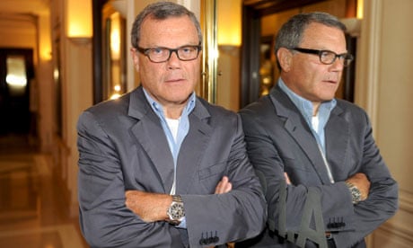 WPP chief executive Sir Martin Sorrell with his reflection