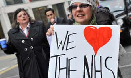 Protests Against NHS Social Care Bill