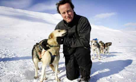 David Cameron husky dogs Svalbard