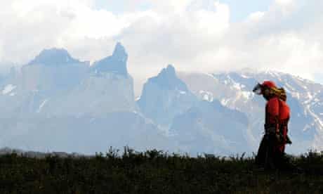 firefighter at Torres del Paine