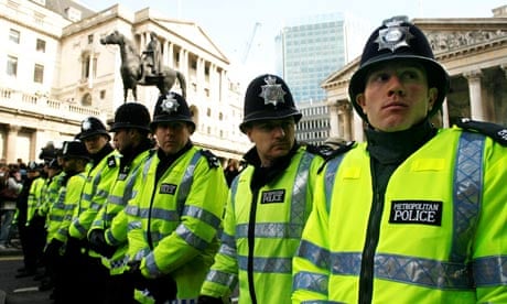 Police on the streets of London in 2009