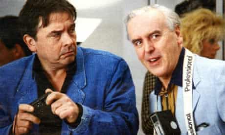 David Bailey and George Cole promote an Olympus camera 