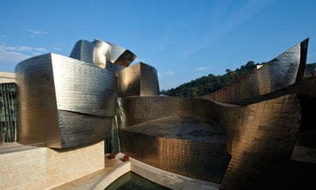 The Guggenheim in Bilbao … decidedly curvy.