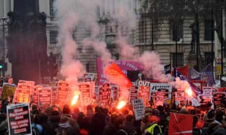 Students Protest Against Rising Tuition Fees and Spending Cuts