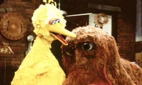Big Bird and friend on Sesame Street