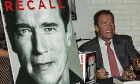 Arnold Schwarzenegger signs copies of his autobiography