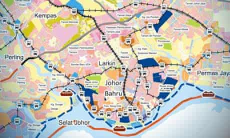 Iskandar Malaysia development map