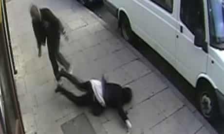 Girl assaulted filmed on CCTV