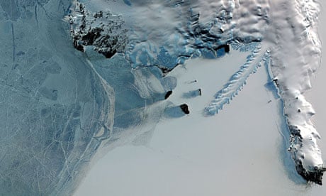 A tongue of ice in Antarctica