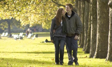 A walk in the park for a young couple. In Britain they're increasingly likely to have met online.