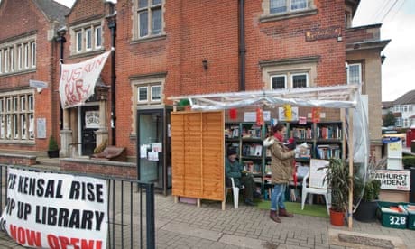 A pop-up library in Kensal Rise, Brent