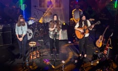 The Staves on stage at the Other Voices music festival