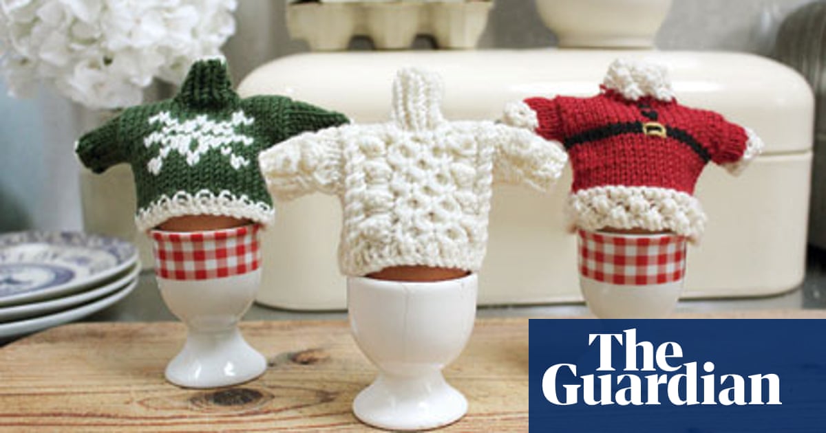 Egg cosy knitting pattern mini jumpers Knitting The Guardian Egg cosy knitting pattern mini jumpers Knitting The Guardian