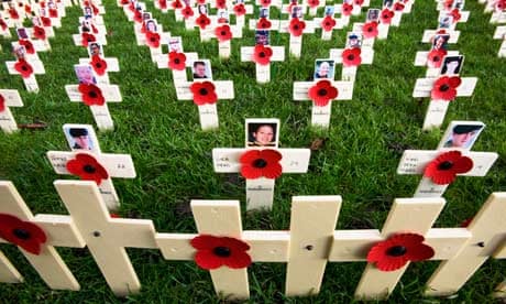 Edinburgh Field of Remembrance in 2011 included a special plot for those who died in Afghanistan