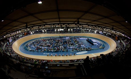 The Olympic velodrome in London