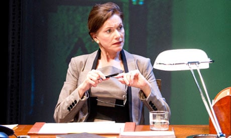 Belinda Lang as the prime minister in David Greig's The Letter Of Last Resort.