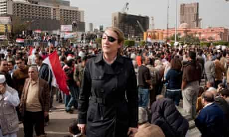 Marie Colvin in Tahrir Square