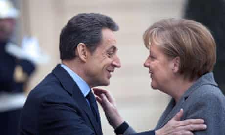 Nicolas Sarkozy and Angela Merkel