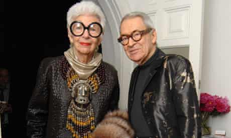 Iris Apfel with her husband Carl in 2008