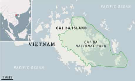 Vietnam map, Cat Ba island
