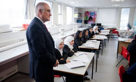 Sir Michael Wilshaw at Park View school in Birmingham, March 2012