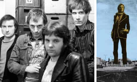 Dr Feelgood in 1975 (Lee Brillieaux second from left); and an artist's impression of the statue