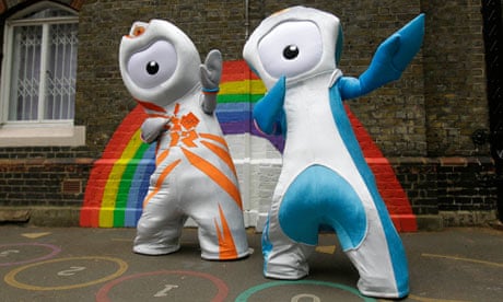 Olympic mascots Wenlock and Mandeville