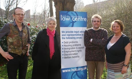 Louise Christian with Hackney Community Law Centre staff