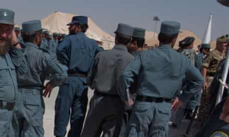 The killers wore Afghan police uniforms.