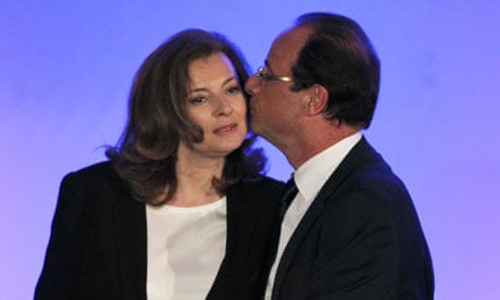 François Hollande with Valérie Trierweiler, May 2012