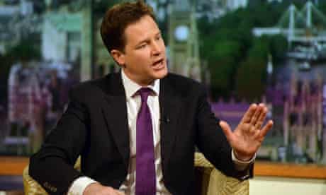 Nick Clegg appears on The Andrew Marr Show