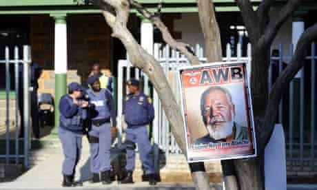 A portrait of white supremacist Afrikane