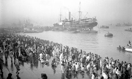 Ships arriving at Chandpal ghat (quay), Kolkata  - British Raj photographs