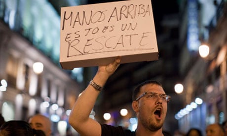 Spain's bailout protest in Madrid