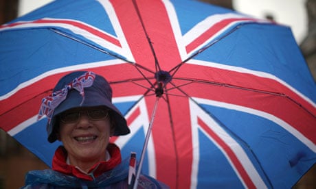 Diamond jubilee happy woman