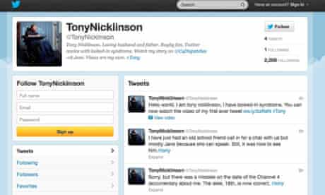 Tony Nicklinson tweet 