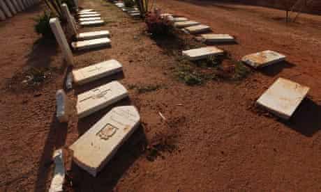 Commonwealth soldiers' graves were damaged by an Islamist group in Benghazi earlier this year.