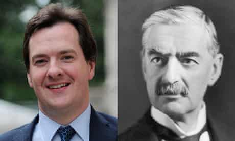 George Osborne and Neville Chamberlain