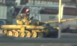 Syria Damascus tank