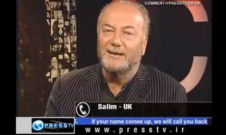 George Galloway during his stint for Press TV.