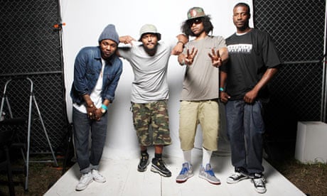 Black Hippy … (from left) Jay Rock, Schoolboy Q, Kendrick Lamar and Ab-Soul.