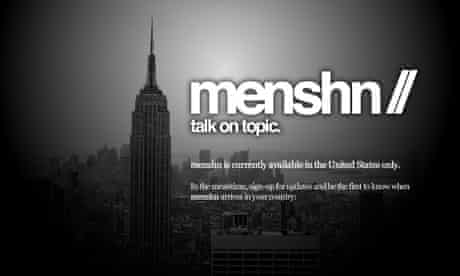 Menshn, the widely derided Twitter rival.