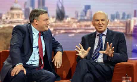 Vince Cable and Ed Balls 