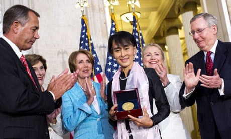 Aung San Suu Kyi awarded the Congressional medal