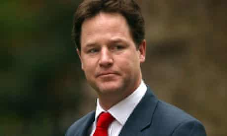 The deputy prime minister Nick Clegg