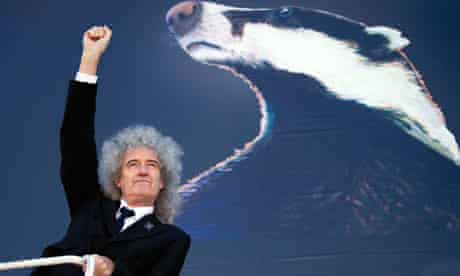Brian May launches the national Team Badger campaign