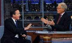 David Cameron on David Letterman show