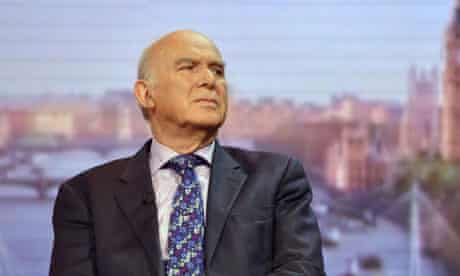 Vince Cable on the Andrew Marr Show on BBC One.