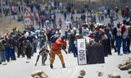 Striking farmworkers South Africa